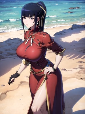 narberal gamma,beach background,ink,Ultra-detail,(highres:1.1),best quality,(masterpiece:1.3),cinematic lighting, sexy breasts, 3DMM, big breasts, full lenth body, long legs, black hair, long_ponytail, black eyes,
realistic, (masterpiece - 1.2),very sexy face and also a sexy  figure  pornstar  with big natural boobs and curvy ass ,8k,highly detailed,ultrarealistic,hyperrealistic,high quality render,high quality,highly detailed background,frilled dress, long skirt, 1 girl,solo, realhands