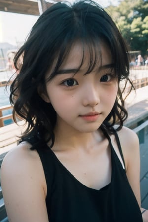 (((wild stream side))),(((look at the audience))),(((Only the face is in the shot))),close-up,
人：(((a korean girl))),(low cut),
優：(((16K texture structure))), 
髮：(bangs),((long hair))(((wild stream side))), (((looking at the audience))), (((Only the face is in the shot, focus on face))), 
人：(((a korean girl))), (low cut), 
優：(((16K texture structure))), Beautiful oval face profile, 
髮：(bangs), ((long hair)), (curls), 
服：spaghetti strap sleeveless vest, ,(curls),
服：spaghetti strap sleeveless vest,sohee