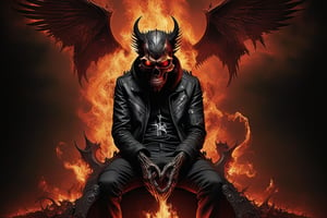 Discover Damnation: Welcome to Hell, Where Your Day Takes a Fiery Twist! include guitars