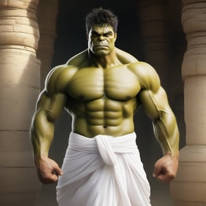 hulk in white dhoti