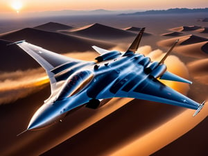 The sleek aircraft glides over the desert, cloaked in darkness.
Approaching drop zone. Ready for descent.
