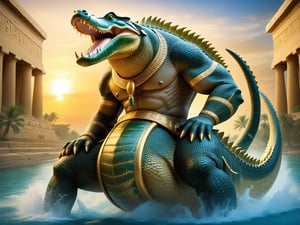 Sobek - God of the Nile, fertility, and crocodiles.