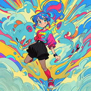 "Step into a nostalgic realm with our anime retro-inspired shirt design, where vibrant pixelated colors and classic characters fuse to create a wearable work of art."