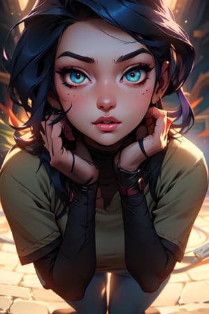 tomboy, beautiful, very detailed, (akali 
(Arcane), body with defined curves, sexi, good curves, landscape background, good lighting, very detailed face, very detailed eyes, full body, very detailed body.





