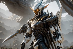 4k full body cinematic shot photo of a squad of male space elf cyber samurai aiming sci-fi rifle in hand forward in sci-fi jungle elven mech yard, weapons, weapon in hand, anatomically correct hands, matte white tan black sleek orange and neon teal accent colors , bulky weathered space marine armor, 4k eyes, 8k eyes, sci fi daggers on body, clear square eye screen with data displayed, white sclera eye color, 4k realistic eyes, realistic armor texture, bulky full body interlocking armor panels, handsome face, face photorealistic, angry face, fit, 4k hyperrealistic face, muscular, mature males, photorealistic cyberpunk elf Man, hi-tech equipment, kintsugi gengji from overwatch armor and sword, cyber sword on back, shaved head hairstyle, vampire_teeth, subsurface scattering, perfect_teeth, Extremely detailed face,  mecha bow and quiver on back, loose wires, spear mecha weapons in hand_energy blade, elven katana in hand, slashing sword pose, battle stance pose, pointing sword pose, mecha jetpack, cyberpunk exosuit, 4 thrusters, detailed panel lining, mechanical, high quality, volumetric, freckles, beautiful, dslr, 8k, 4k, 4k eyes, ultrarealistic eyes, realistic eyes, insanely detailed eyes, ultrarealistic, realistic face, insanely detailed face, natural skin, textured skin, Movie Still, mecha, landscape inside elven spaceship hangar, Lunar eclipse background, lunar orange glow, vengeful amber eyes, elven_ears, Read description