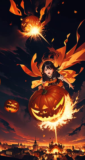 BREAK
infernal sparrow monster Jack-O throwing exploding pumpkins, exploding pumpkins destroy cities, houses, cars
BREAK
(POV from wide view:1.5)
BREAK
(Realistic, Photorealistic: 1.5), (Masterpiece, Best Quality: 1.4), (Ultra High Resolution: 1.5), (RAW Photo: 1.2), (Face Focus: 1.2), (Ultra Detailed CG Unified 8k Wallpaper: 1.5), (Hyper Sharp Focus: 1.5), (Ultra Sharp Focus: 1.5), (professional photo lighting:1.3), (super detailed background, detail background: 1.5), (elegant:1.3), (kinematic:1.4),manga panel