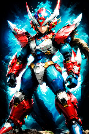 Megaman X with dragon armor, armor color should be crimson red, with black highlights
BREAK
(Full_body)
(beautiful_hands: 1.5), (beautiful_feets: 1.5), (pretty fingers:1.5)
BREAK
Zoom: 1.2x, Focal length: 85mm