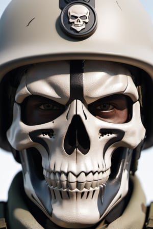Soldier face skull 