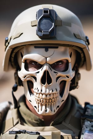Soldier face skull 
