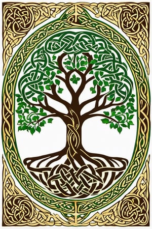 Celtic design tree of life