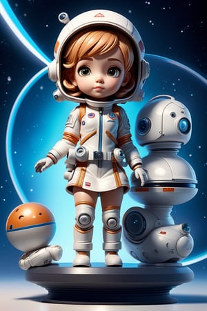 Toy with a little doll with a helmet, cute 3d render, cute detailed digital art, female explorer mini cute girl, cute digital painting, stylized 3d render, cute digital art, cute render 3d anime girl , the little astronaut looks up, cute! c4d, portrait anime space cadet girl, sitting on a white pedestal
  
