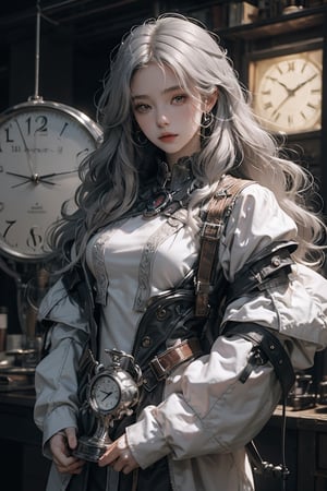 beautiful 1woman,one woman,beautiful,silver long hair color
experimenting with time
laboratory,experiment,time,clock