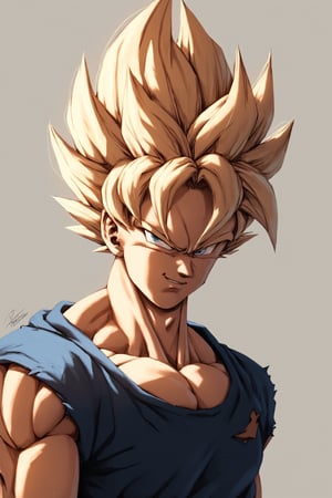 score_9, score_8_up, score_7_up, score_6_up,rating_questionable,((Solo:1.0)),(goku), without a shirt,, (super expresive), ultradetailed, masterpiece, best quality, highres