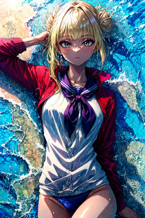  SwimsuitCL, , HimikoT, blonde hair, best quality, masterpiece, highres
