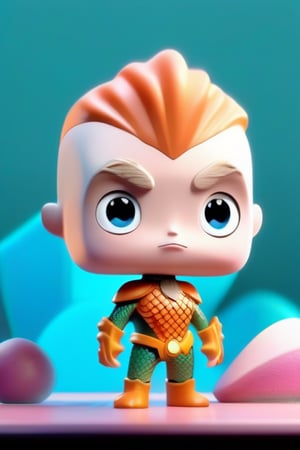 tiny cute aquaman toy, standing character, soft smooth lighting, soft pastel colors, skottie young, 3d blender render, polycount, modular constructivism, pop surrealism, physically based rendering, square image, 