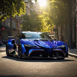 ((Highly detailed:1.5)),4k,((UHD)),HDR,Masterpiece,((best quality:1.5)),High Detail, (Imagine a super sport car concept built by Yamaha, on the street in releasing day:1.4),on the street in natural light,detailed sun light,volumetric lighting,precise lineart,dramatic impressive shot angle,beautiful,ultra detailed,colorful,rich deep color,revolutionary,glow effects,Vivid color,view on street