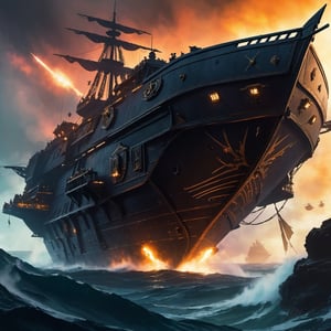 (8k HDR), (masterpiece, best quality),

Captain Jack Sparrow’s Rogue Trader Ship:

"In the grim darkness of Warhammer 40K, Captain Jack Sparrow commands a Rogue Trader vessel, The Black Pearl, a heavily modified spacecraft known for its astonishing speed and stealth capabilities. Sparrow, wearing a tattered coat with Inquisitorial insignias, navigates through warp storms and xenos blockades with his peculiar blend of cunning and charm. The ship’s crew, a motley assembly of humans, mutants, and aliens, engage in daring escapades across the galaxy, seeking ancient artifacts and forbidden lore."

dark and vibrant, mystical, (micheal bay cinematic shots), depth of field, 2D