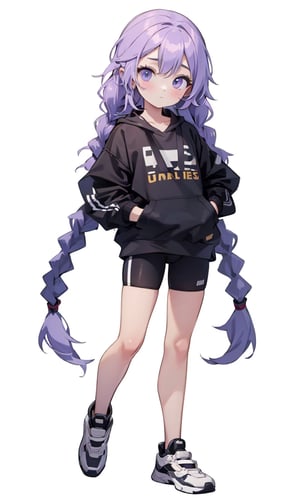 lilac hair, twin braids, very_long_hair, sidelocks, (masterpiece:1.2), (best quality, highest quality), (ultra detailed), (8k, 4k, intricate), (50mm), (highly detailed:1.2),(detailed face:1.2), detailed_eyes,(gradients),(ambient light:1.3),(cinematic composition:1.3),(HDR:1),Accent Lighting,extremely detailed,original, highres,(perfect_anatomy:1.2),twin braids, 