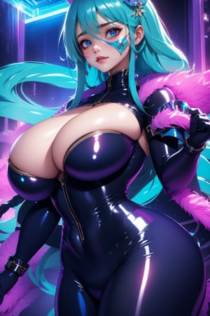 amber heart whis a latex face mask adorned in a  whis neon fur on a puffer jacket   very thight very lonf latex dress   whis many d-rings high glossy adorned translucent latex    metall suit dress whis metall corset net dress
captured in a formula raceway 