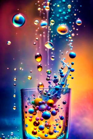  (photographic artwork)   close-up view of a glass of water inside which thick colour drops mix and morph  , dark palette , high resolution and contrast and colour contrast,  intricately textured and extremely subtle detailed,  detailmaster2,  side-light,  ultra quality,  fine artwork 