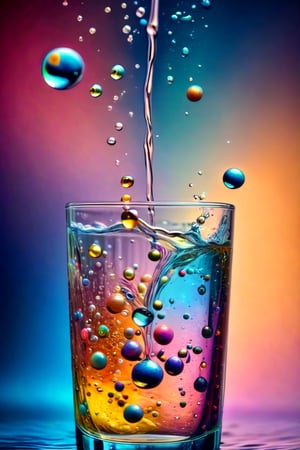  (photographic artwork)   close-up view of a glass of water inside which thick colour drops mix and morph  , dark palette , high resolution and contrast and colour contrast,  intricately textured and extremely subtle detailed,  detailmaster2,  side-light,  ultra quality,  fine artwork 