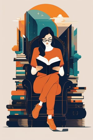 1girl reading (art by Petros Afshar)
