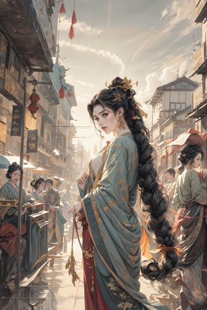 (masterpiece:1.3), (best quality:1.2), (intricate detailed:1.2), (hyperrealistic:1.2), (professional photograpy:1.1), highly detailed,
illustration, absurd res, perspective, detailed background, background blur, focus,
1girl, The Nine-Tailed Fox is a mysterious creature in East Asian mythology, typically depicted as a fox with nine tails. This mythical creature has a unique presence in the cultures of China, Japan, and Korea. The Nine-Tailed Fox is believed to be highly intelligent and possess mystical powers, including the ability to transform into a beautiful woman to captivate human attention and possibly use illusions and divination. However, it is also considered unpredictable and may, at times, pose a threat to humans. The image of this mythical creature frequently appears in literature, art, and culture, exploring themes such as human nature, love, and supernatural abilities,