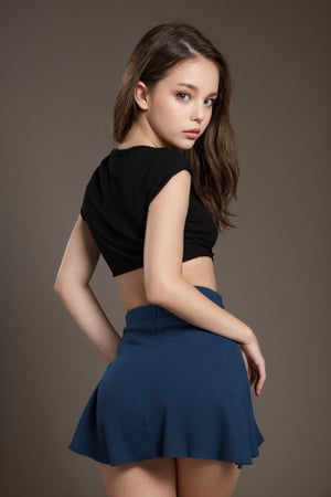 little girl with skirt,alluring style(Buttocks visible) By David Dubnitskiy,