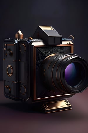 A camera of covered with dark matter and space