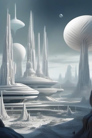 ALIEN CITY WITH WHITE COLOR