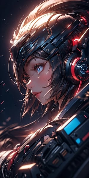 (character: girl), Generate a detailed portrait of a man with a strong, chiseled jawline and a confident expression, facing towards the right. He is immersed in the world of music, wearing sleek and stylish headphones that cover his right ear. The headphones are adorned with subtle, glowing accents.

The ambient light reveals a hint of a subtle smile playing on his lips, capturing the joy and intensity of the music he's listening to. His eyes, expressive and focused, reflect the rhythmic journey within. Strands of hair escape from beneath the headphones, adding a touch of casual charm.

The subtle play of shadows highlights the contours of his face, emphasizing the passion and emotion etched on his features. The details of the headphones, the texture of his skin, and the nuances of his expression all contribute to a captivating portrayal of a man lost in the sonic world.

Feel free to use this prompt to inspire the creation of an image that captures the emotion and detail of a man wearing headphones in a right-side view, with a focus on his face and the immersive experience of music, Photographic cinematic super super high detailed super realistic image, 4k HDR high quality image, masterpiece 