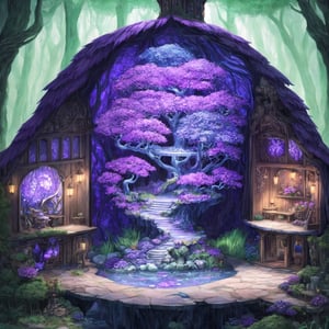 (Masterpiece), (highres), 8k, (ultra-detailed), The glass cup stands before you, its transparency revealing a miniature realm within. As you peer inside, a breathtaking scene unfolds. The enchanted forest bursts with vivid colors, painting a mesmerizing tapestry of greens, blues, and purples. Every leaf and blade of grass glistens with life, beckoning you to explore further, hyperrealistic, (deep depth of field:1.3), sharp focus, perfect, fantastic lighting and composition,col, (fantasy:1.3), beautiful, bloom,FFIXBG, (intricate details:1.3), detailed, highly detailed, vivid, colorful, surreal, dreamy, 4k