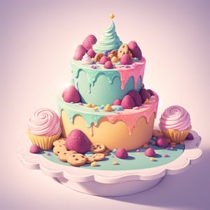 (masterpiece, best quality:1.2), 8k, top quality, cryptids, cookie with a cute face made of candy, in the style of pixar, plant, scenery, highly detailed, 3d, beautiful, personification, deep depth of field, adorable, cute, (gradients), sweet, shiny, delicious, bloom, volumetric lighting, (fantasy), candyland, smooth, extremely detailed,cryptids,retro artstyle,rha30,Circle,rayearth,traditional media,sugar_rune