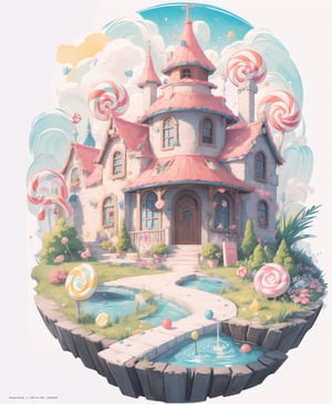 (masterpiece, best quality:1.2), 8k, top quality, candyland, cookie, honey, dress made of candy, jello, plant, playful, perfect hands, expressive, dynamic scene, twisted tree, lollipop, scenery, highly detailed, beautiful, personification, deep depth of field, adorable, cute, (gradients), sweet, shiny, delicious, bloom, volumetric lighting, (fantasy), smooth, extremely detailed,retro artstyle,rha30,Circle,traditional media
