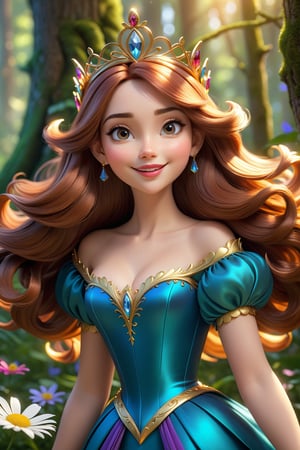 (masterpiece, best quality), top quality, cgsociety, hyperrealistic, (high fantasy:1.3), A highly photorealistic image of beautiful queen of the fae, fairy village, enchanted forest, the style of pixar, very long hair, wavy mouth, bangs, nature, head tilt, royal, regal, elegant,  seductive smile, lipstick, aged up, woman, extremely detailed, shiny, deep and rich colors, intricate details, motion blur,  focus, no humans, (fantasy), various colors, gradient, 3d, colorful, transparent, bokeh, dreamlike, beautiful, volumetric lighting, 4K Unity, (muted colors, soothing tones), (deep depth of field), princess daisy, (cinematic), atmospheric perspective, sunlight, day, bloom, (glowing), floating particles, (raytracing:1.2), OC rendering, Color classification,hyperdetailed photography,  (super-detailed CG: 1.2), (8K: 1.2), c0raline_style,more detail madgod,sweetscape,madgod,stop motion,cl4mp,more detail XL, cinematic moviemaker style,disney style,glitter,glass shiny style,Strong Backlit Particles,Comic Book-Style 2d,2d,3D,art_booster