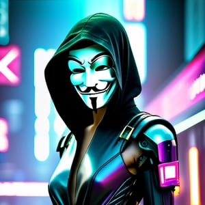 Anonymous 4K Beautiful,cyberpunk style