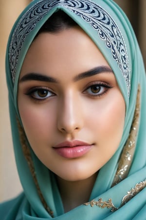 top-quality,Beautiful detailed hijabi,Bewitching face,Detailed details,Colossal ,sideboobs,stares at the camera,nsfw.naked,showing breast, medium breast