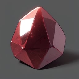 big glossy ruby stone, full size