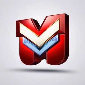 "M" shaped logo , photorealistic,mascot logo