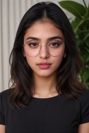 full body, head to toe, indian girl , Instagram influencer , black long hair, glossy juicy lips, cute 18 years old girl, ,portrait,1girl, wearing frock on body, googles on face,