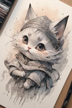 beautiful aesthetic inspirational masterful professional ink pen and watercolor sketch of a mosqu, ultra detailed, fine details, trending on artstation, high quality paper, 8k, highly detailed, painting”, Xxmix_Catecat, chibi, EpicSky