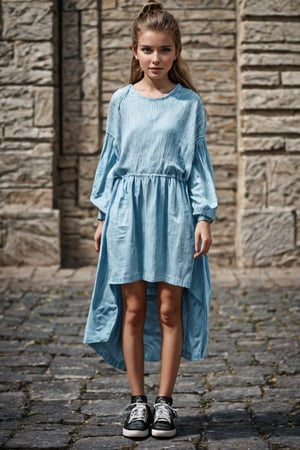 A youthful female tween girl figure, approximately 12 years old, In leichten Textil gehüllt, summer casual wear, daily slutty wear, enthüllt die zaghaft aufkeimende Weiblichkeit, während die sanften Rundungen behutsam betont werden. Non-Consensual Photography By David Dubnitskiy