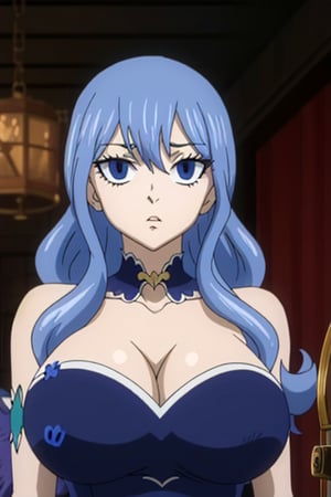 juvia_lockser, blue hair, blue eyes, long hair, long sidelocks, bangs, hair between eyes, Large Breasts, Huge Beasts, Gigantic Breasts, Breasts