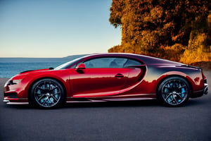  red bchiron, (from side:1.4), (simple background:1.2)