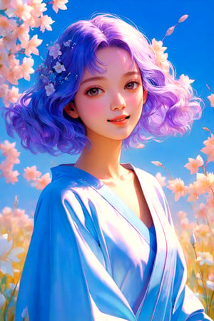 Title: "Pastel Serenity: Summer's Delight"
In a masterpiece of aesthetic perfection, the scene unfolds with an ultra-highly detailed background in soft pastel colors, setting the stage for a visual feast that exudes elegance and charm. Our 1girl, with her puffy lips and luscious purple hair framing her forehead, embodies a captivating aura of cuteness and allure.
With a delicate smile playing on her lips, the girl radiates a casual yet enchanting vibe, her every feature meticulously crafted to perfection. The gravure_pose set at 0.8 accentuates her grace and poise, adding a touch of sophistication to her relaxed demeanor.
Against the backdrop of the exquisitely detailed background, every element is a work of art in itself, from the gentle play of light to the intricate textures that imbue the scene with depth and richness. The pastel colors create a sense of serenity and tranquility, enveloping the girl in a soft, ethereal glow that enhances her natural beauty.
Authored by kyo8sai, this magnificent creation stands as a testament to the artist's creative prowess and was brought to life on 2024-07-25.The painting is signed 'kyo8sai' on the edge.
"Pastel Serenity: Summer's Delight" is a visual symphony of beauty and grace, a harmonious blend of ultra-high detail and delicate aesthetics that elevate the scene to a realm of pure artistry. It invites viewers to immerse themselves in a world of elegance and refinement, where every glance reveals a new facet of beauty and enchantment.