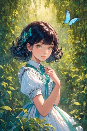 Title: "Enchanted Serenity: Victorian Elegance in the Indoor Garden"
In this mesmerizing artwork titled "Enchanted Serenity: Victorian Elegance in the Indoor Garden," we are transported to a world where grace and beauty converge. A Victorian maid girl with short black hair stands amidst a bright and cozy indoor garden, reminiscent of a scene straight out of a manga.
The maid girl embodies the epitome of Victorian elegance, with her attire reflecting the refined fashion of the era. She adorns a crisp white apron over a delicately ruffled and lace-trimmed dress, exuding an air of sophistication and purity. Her short black hair frames her face, drawing attention to her captivating features and adding a touch of modernity to her classic appearance.
The indoor garden becomes a sanctuary of tranquility and natural beauty, enveloping the maid girl in a symphony of colors and scents. Lush green foliage cascades from hanging baskets, intertwining with vibrant flowers that bloom in a harmonious display. The garden's vibrant hues and delicate textures create an enchanting backdrop, inviting the viewer to immerse themselves in its serene ambiance.
Soft sunlight filters through the glass ceiling, casting a warm glow on the scene below. The interplay of light and shadow adds depth and dimension, enhancing the ethereal atmosphere of the indoor garden. Rays of sunlight dance on the maid girl's attire, illuminating the intricate details of her dress and accentuating her graceful presence.
As the maid girl tends to the garden, delicate butterflies flutter around her, drawn to the fragrant blooms. Their delicate wings create a whimsical ballet of colors, adding a touch of magic to the scene. The presence of these enchanting creatures evokes a sense of joy and harmony, encapsulating the beauty of nature and its delicate balance.
The manga-inspired art style infuses the scene with a sense of playfulness and youthful charm. The maid girl's expressive eyes and subtle gestures convey a range of emotions, capturing the essence of a dramatic and blissful moment. The combination of the Victorian aesthetic with the manga style creates a unique fusion of elegance and contemporary appeal.
"Enchanted Serenity: Victorian Elegance in the Indoor Garden,by kyo8sai 2024-06-14." transports us to a world where grace, beauty, and happiness intertwine. The Victorian maid girl, surrounded by the vibrant colors of nature, embodies a sense of tranquility and serenity. This mesmerizing artwork captivates the viewer, inviting them to immerse themselves in a dramatic and blissful scene of enchantment.
grace victorian maid girl, short black hair, stands in bright cozy indoor garden, manga style --ar 3:4 --niji 6
