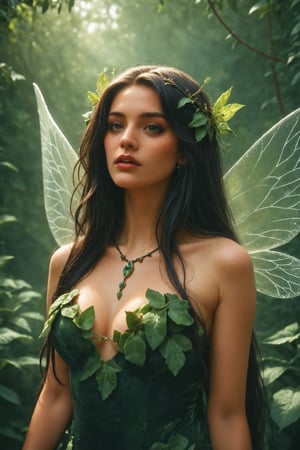 Extreme detailed,1girl,score_9,score_8_up,score_7_up,1GIRL,
beautiful fairy,long hair,In a quaint workshop adorned with enchanting flora, a skilled fairy tailor meticulously crafts fantastical garments,H effect,Wonder of Beauty,emo,extremely detailed,watercolor \(medium\), 