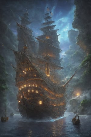 4k,intricate detail,wallpaper,colorful Light,(masterpiece:1.5),absurdres,high resolution,fantasy ship Focu,navy fleet,magnificent,feeling of grandeur,at dawn,sunshine,lovely weather,galleon ship,
,conquest of paradise,jungle,tahiti,hawaii,caribbean,tropical island,Renaissance Sci-Fi Fantasy,High Renaissance,galleon