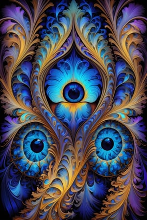  Fractal iris,fantasy, biochemiluminescence iris, art nouveau, bright colors, kaleidoscope and prism effects, 
abstract art,psychedelia theme,calligraphy patterns, artistic lettering, beautiful scripts, penmanship, visual poetry, cultural,Realistic Blue Eyes