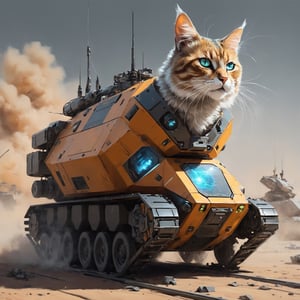  futuristic Design vehicles cat,gigantic  transportation cat, exploring innovative designs,artillery, sparks, racks, system unit,sharp focus, emitting diodes, smoke,   artstation hyperrealism painting, ,aw0k cat